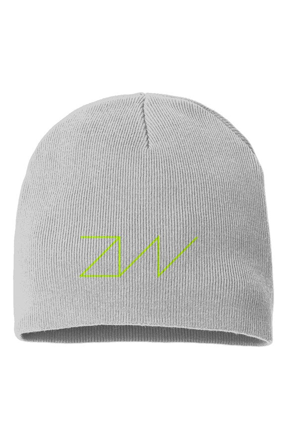 'ZW' BEANIE- GREY